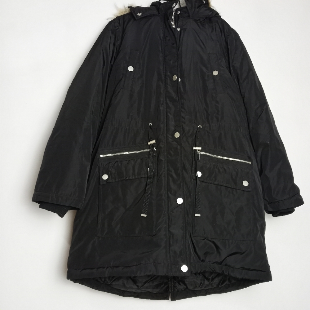 Time And Tru Woman Winter Jacket Black SizeL (12-14)